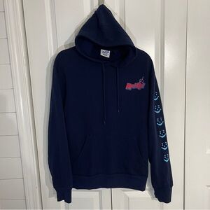 Mad Engine Retro Kool-Aid Jammers 90s Hoodie Navy Size Small Vintage Kraft Foods
